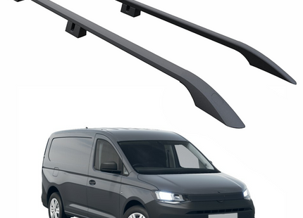 For Volkswagen Caddy V 2020-2025 Roof Side Rails, Plus Black