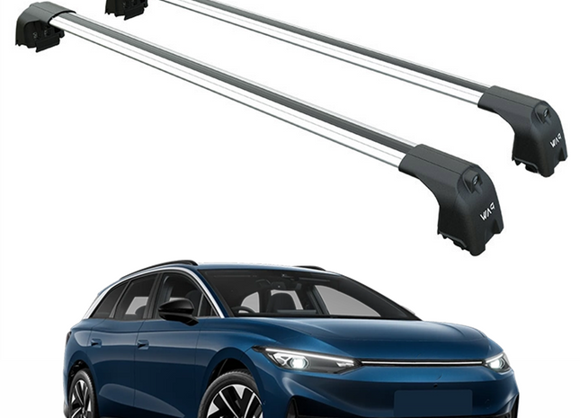 For Volkswagen ID.7 Tourer Roof Rack Cross Bar Flush Rail Silver