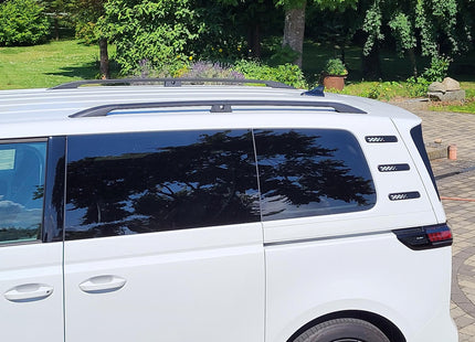 For Volkswagen ID. Buzz Roof Side Rails and Roof Rack Cross Bars Black