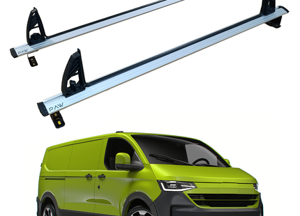 Ladder Roof Rack Carrier Cross Bars Aluminum, 2 Qty For Volkswagen Transporter 2024-2025