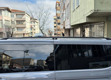 For Volkswagen Transporter T7 LWB (2025-2026) Roof Side Rails – Plus Model, Aluminum Black