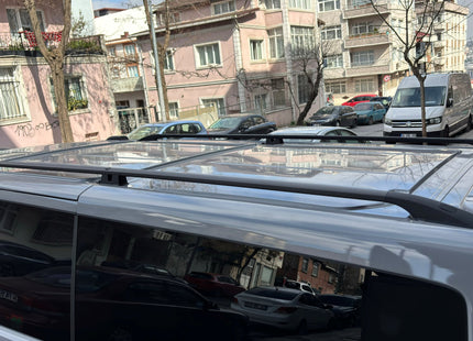 For Volkswagen Transporter T7 LWB (2025-2026) Roof Side Rails – Plus Model, Aluminum Silver