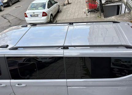 For Volkswagen Transporter T7 SWB (2025-2026) Roof Side Rails – Plus Model, Aluminum Silver