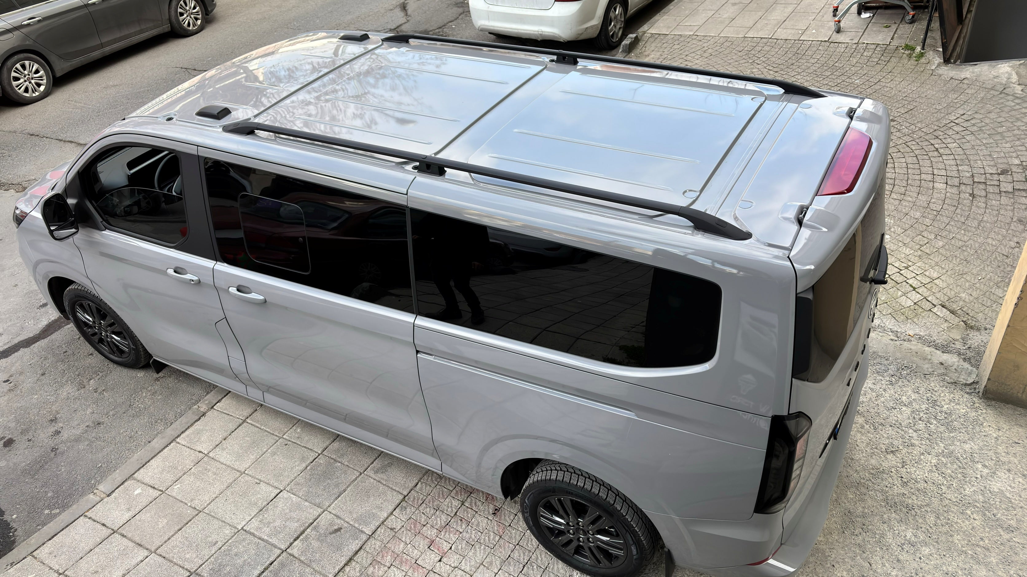 For Fiat Scudo Roof Rack Rails - Black 2021-2025 Long LENGTH