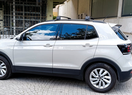 For Volkswagen T Cross Roof Rack System, Aluminium Cross Bar, Raised Rail, Silver