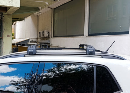 For Volkswagen T Cross Roof Rack System, Aluminium Cross Bar, Raised Rail, Black