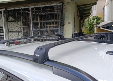 For Volkswagen Golf Alltrack 2020-2025 Roof Rack Cross Bar Raised Rail Black Pro 2