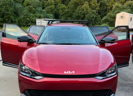 For Kia EV6 2019-Up Roof Rack Cross Bars Normal Roof Alu Silver