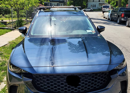 For Mazda CX 50 2021-Up Roof Rack Cross Bars Flush Rail Alu Black