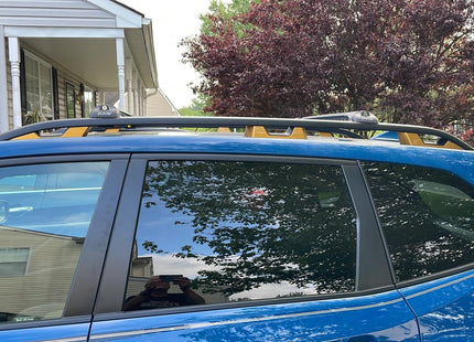 For Subaru Forester Wilderness 2022-Up Roof Rack Cross Bars Metal Bracket Raised Rail Alu Silver