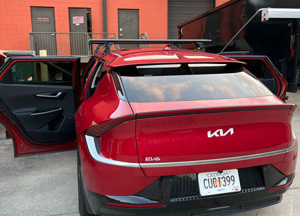 For Kia EV6 2019-Up Roof Rack Cross Bars Normal Roof Alu Black