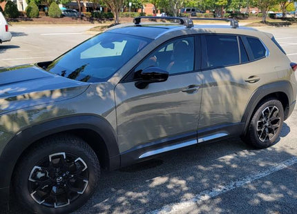 For Mazda CX 5 2017-Up Roof Rack Cross Bars Flush Rail Alu Black