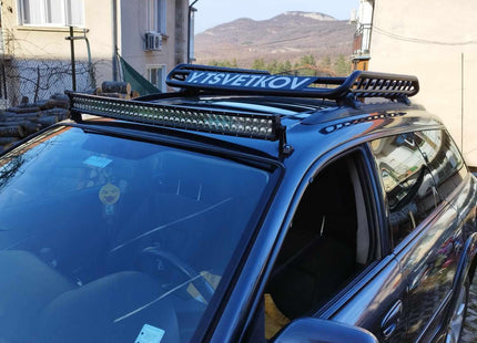 For Subaru Outback Roof Rack Cross Bars Flush Rail Alu Black 2009-14