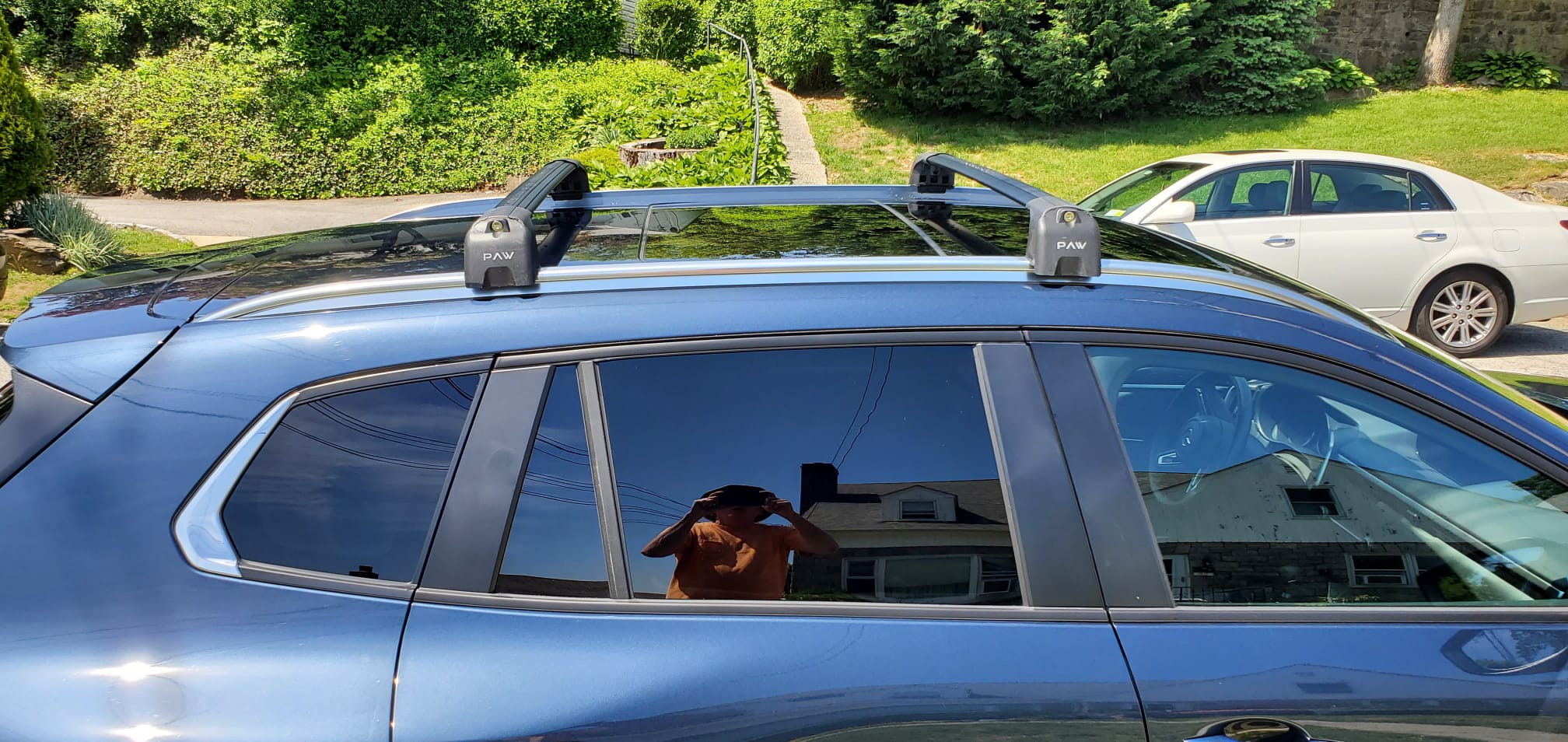 For Mazda CX 50 2021-Up Roof Rack Cross Bars Flush Rail Alu Silver