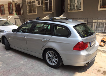 For Bmw 3 Touring F31 2012-2019 Roof Rack Cross Bars Flush Rail Silver