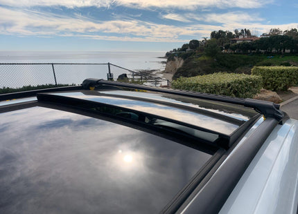 For Volkswagen Golf Alltrack 2014-2020 Roof Rack Cross Bar Raised Rail Black