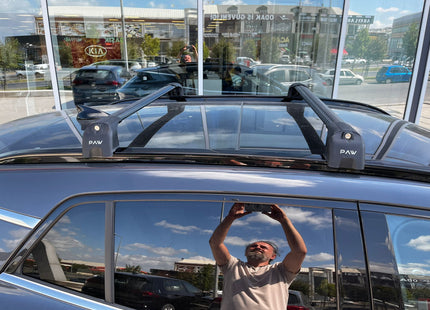 For Kia Sorento 2020-Up Roof Rack Cross Bars Flush Rail Alu Silver