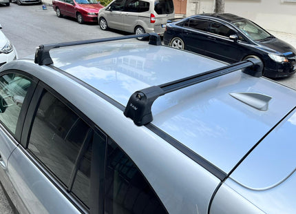 For Mazda CX 9 TB 2007-2015 Roof Rack Cross Bars Fix Point Alu Black