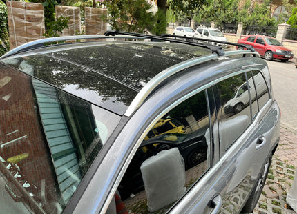 For Mercedes GLB X247 2019-Up Roof Rack Cross Bars Raised Rail Alu Black