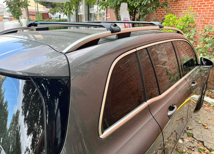 For Mercedes GLB (X247) 2019-Up Roof Rack Cross Bars Raised Rail Alu Silver