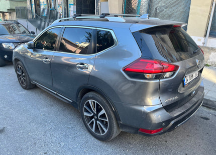 For Nissan X-Trail T32 Roof Rack Cross Bar Metal Bracket Raised Rail Alu Black 2014-21