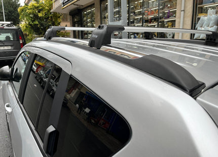 For Jeep Compass 2011-17 Roof Rack Cross Bars Flush Rail Alu Silver