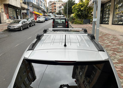 For Jeep Compass 2011-17 Roof Rack Cross Bars Flush Rail Alu Black