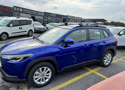 For Toyota Corolla Cross 2022-2025 Roof Rack Cross Bars Flush Rail Alu Black