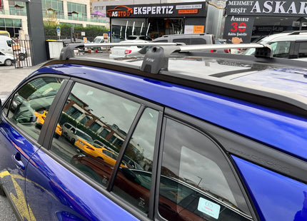 For Toyota Corolla Cross 2022-2025 Roof Rack Cross Bars Flush Rail Alu Black