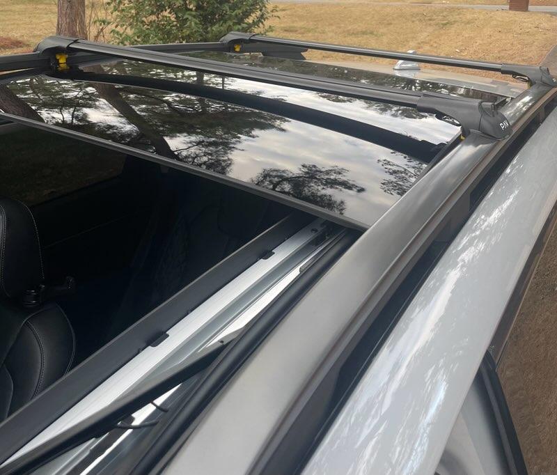 For Kia Sorento 2021-Up Roof Rack Cross Bars Raised Rail Alu Silver