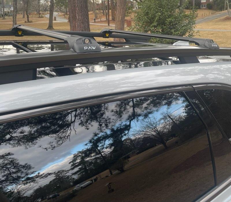 For Kia Sorento 2021-Up Roof Rack Cross Bars Raised Rail Alu Silver