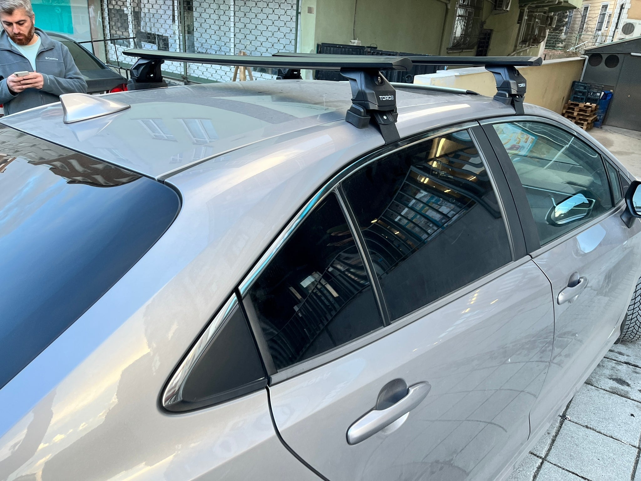 For Toyota Corolla 2013-18 Roof Rack Cross Bars Normal Roof Alu Silver