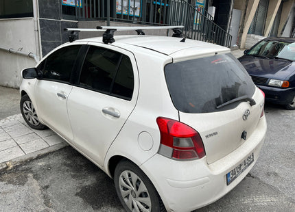 For Toyota Yaris HB 2006-11 Roof Rack Cross Bars Normal Roof Alu Black