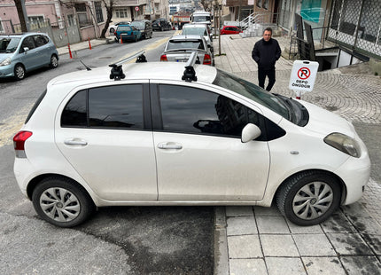 For Toyota Yaris HB Roof Rack Cross Bars Normal Roof Alu 2006-2011 Silver