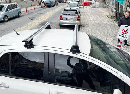 For Toyota Yaris HB Roof Rack Cross Bars Normal Roof Alu 2006-2011 Silver