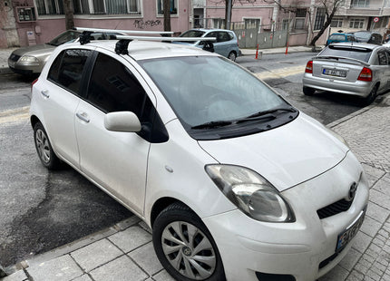For Toyota Yaris HB 2006-11 Roof Rack Cross Bars Normal Roof Alu Black