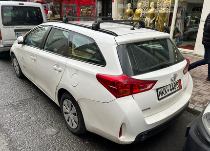 For Toyota Auris TouringSport 2013-Up Roof Rack Cross Bars Flush Rail Alu Silver