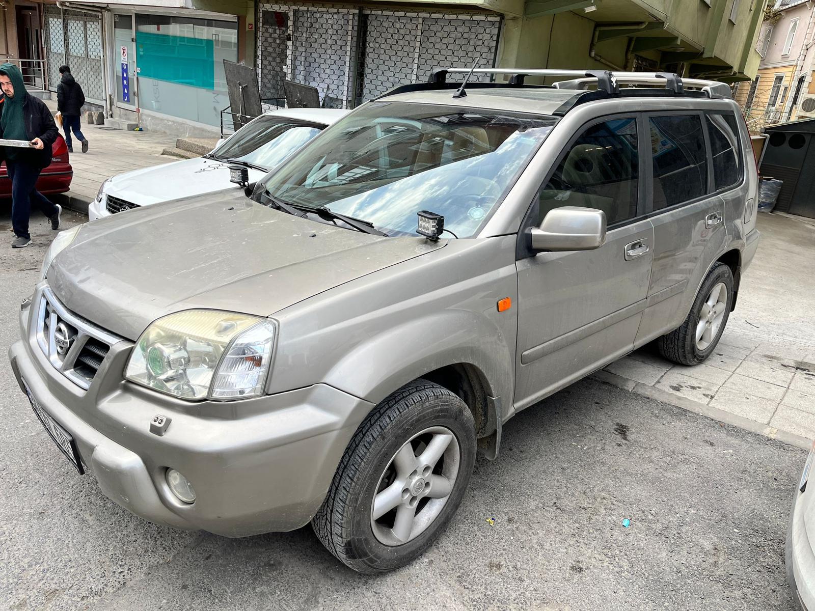 For Nissan X-Trail T30 Roof Rack Cross Bars Metal Bracket Flush Rail Alu Black 2001-07