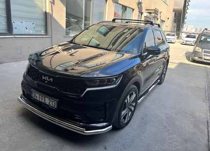 For Kia Sorento 2020-Up Roof Rack Cross Bars Flush Rail Alu Black