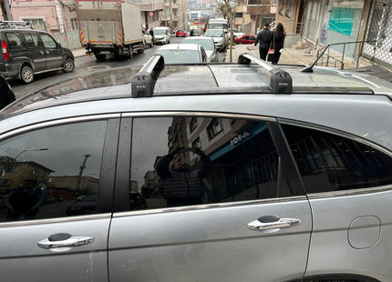 For Honda CR-V MK3 2007-12 Roof Rack Cross Bars Metal Bracket Fix Point Alu Silver