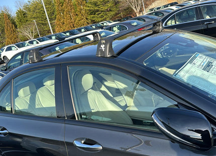 For Mercedes E Sedan W213 Roof Rack Cross Bars Fix Point Alu 2017-2023 Black