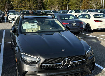 For Mercedes E Sedan W213 Roof Rack Cross Bars Fix Point Alu 2017-2023 Black