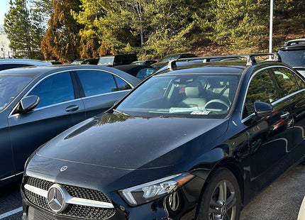 For Mercedes A Sedan W177 2018-Up Roof Rack Cross Bars Fix Point Alu Black