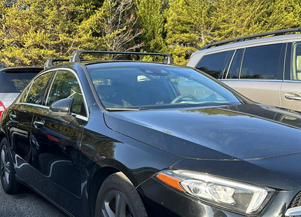 For Mercedes A Sedan W177 2018-Up Roof Rack Cross Bars Fix Point Silver