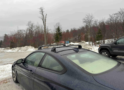 For BMW 4 Series Coupe F32 (2013-2020) – Roof Rack Cross Bars (Fix Point, Aluminum, Silver)