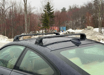 For BMW 4 Series Coupe F32 (2013-2020) – Roof Rack Cross Bars (Fix Point, Aluminum, Silver)