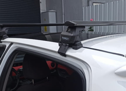 Upper Aluminium Roof Bars for Cupra Born with Standard Roof Black