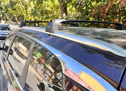 For Fownix TIGGO 7 Pro Aluminium Cross Bar, Roof Rack System, Flush Rail, Black 2020- Up