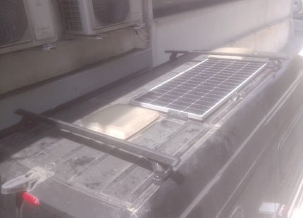 H1 Ladder Roof Rack For 2018- On Sprinter Low Roof (144 WB) Roof Rack Silver