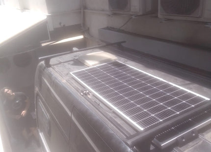 H1 Ladder Roof Rack For 2018- On Sprinter Low Roof (144 WB) Roof Rack Black